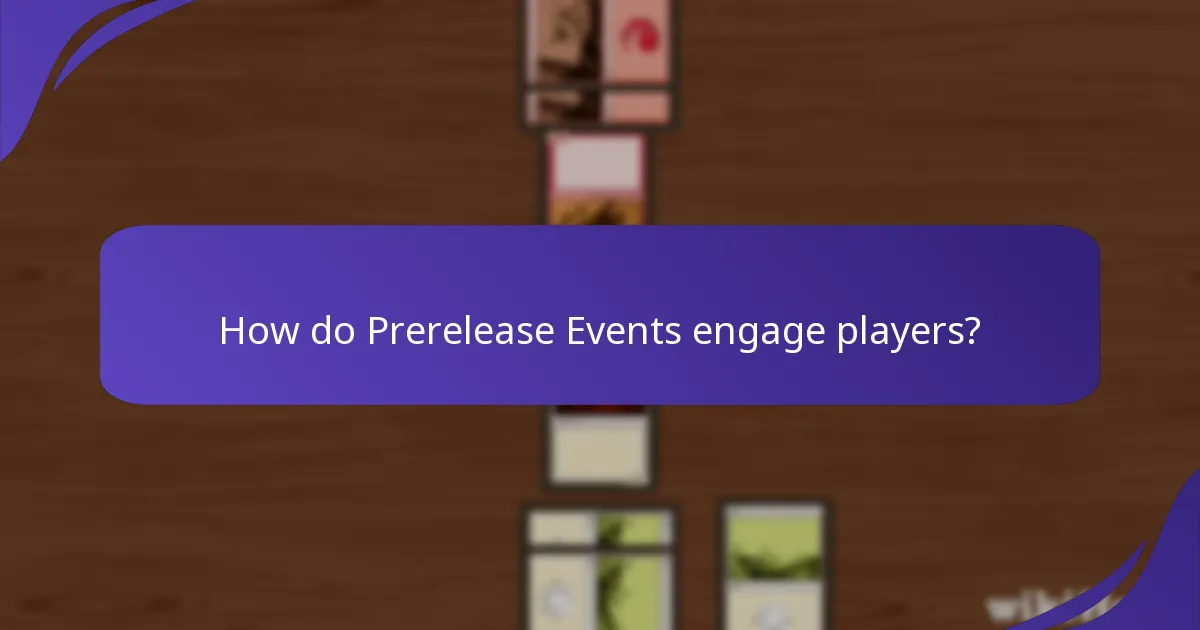 What promotional activities are associated with Prerelease Events?