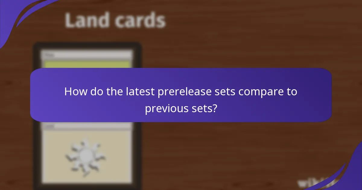 Which notable cards are included in the prerelease sets?