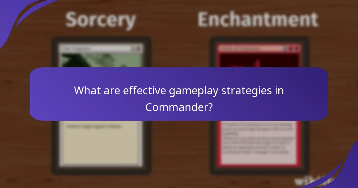 Which Commanders are currently popular and effective?